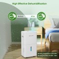 POYANK 4500 Sq. ft 75 Pint Dehumidifier for Basement, Dehumidifiers with Drain Hose for Home Bedroom Bathroom Large Room, Auto Defrost& Drain, 24H Timer, 1.59 Gallon Water Tank, Dry Clothes